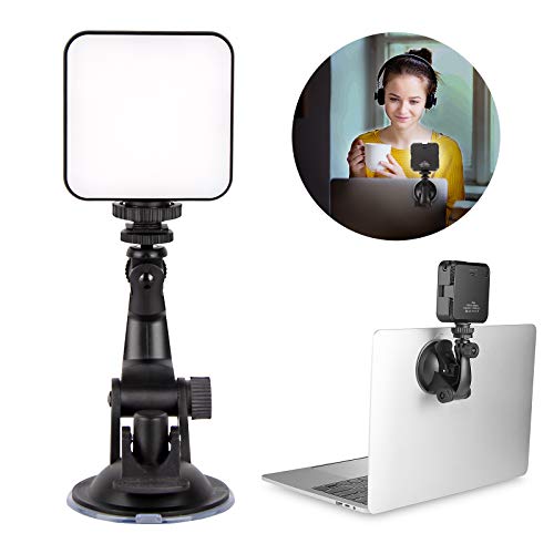 Video Licht für Computer, LED Videoleuchte Für Fernarbeit, Selbstübertragung, Videoaufzeichnung, Echtzeit-Streaming Und Netzwerklesen Zum