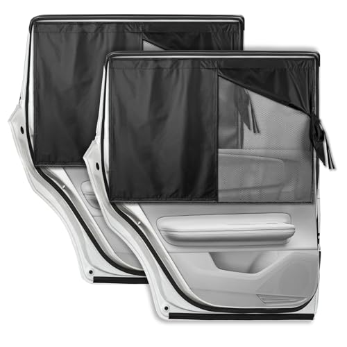 Image of Car Window Shades for Baby, Side Window Sun Shades Blocks Heat and UV Rays Glare,Magnetic Car Privacy Safe Curtains for Back Windows, Camping Accessories