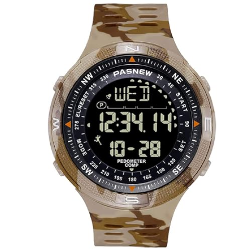 Image of PASNEW Boys' Watches - Dual Display, Large Dial Sport Watch, Black Outdoor Watch for Boys & Teens - Waterproof