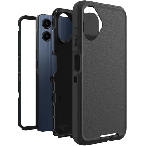 Image of Case for Galaxy A06, Heavy-Duty Tough Rugged Shockproof Drop Protective Cover Cases for Samsung Galaxy A06, Black