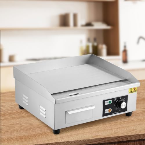 Image of Garvee 18 In Commercial Electric Griddle, Flat Top Grill Countertop Griddle