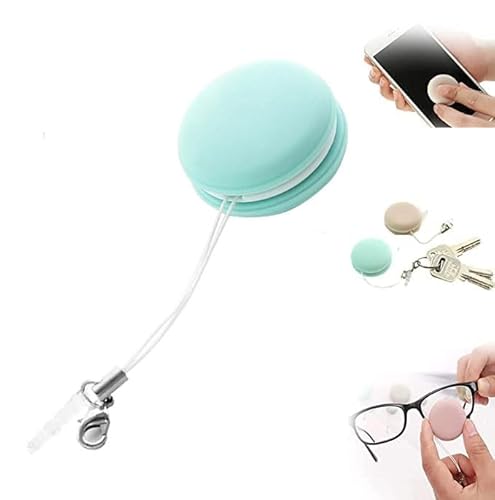 Macaron Phone Screen Cleaner - Hoopliee Screen Cleaner, Macaron Cleaning Wipe, Screen and Eyeglass Brush Cleaner, Fingerprint Pr