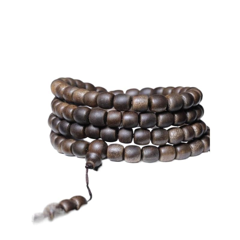 Perles en Baril en bois d'agar blanc pour rythmer vos séances quotidiennes de yoga et de prière