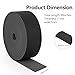 ABIDISO Faux Leather Strap 1 Inch Wide 90 Inches Long Leather Strip, Soft Leather for DIY Craft Projects, Leather Belt Strips, Hobby Workshop - Black