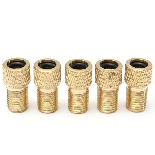 Connector 5Pcs Presta to Schrader Valve Adaptor Bike Bicycle Pump Tire Inflator Connector miniatura 1