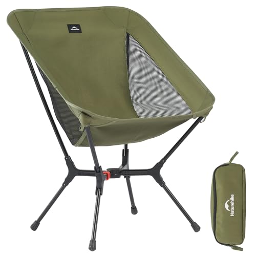 Naturehike YL01 Snap Camping Chair, 1 Second Setup Frame, 441lb Capacity, Portable Backpacking Chair...