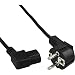 Produktbild InLine Kabel Netzkabel, Schutzkontakt gewinkelt auf Kaltgerätestecker C13 Links abgewinkelt, 3,0m, schwarz (19614) (2 Kabel á 3 Meter)