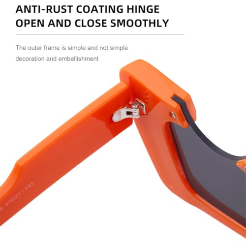 Sunglasses For Women Men, Thick Frame Irregular Notch Glasses For Shopping Trips4