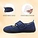Rihero Women's Diabetic Shoes Slippers for Women Wide Width Comfortable Walking Shoes Adjustable Breathable Swollen Edema Nurse Shoes Size 8