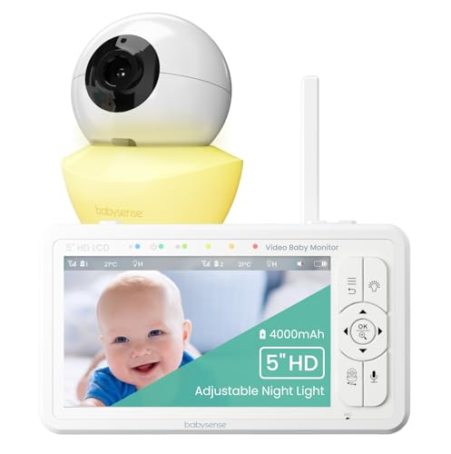 Babysense HDS2 Moniteur Vidéo pour Bébé avec Caméra et Audio, Babyphone 5
