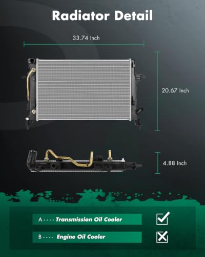 Image of SCITOO Aluminum Radiator compatible with Hyundai for Kona