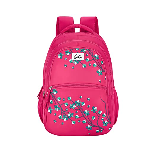 Genie Sakura Laptop Backpack for Women, 3 Compartments, Stylish and Trendy College Bags for Girls, Water Resistant and Lightweight Bags for Office and Travelling Purpose, 36 litres, Pink (B0D47LXCMG) Amazon Price History, Amazon Price Tracker