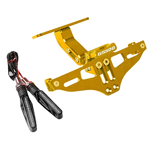 Support de plaque Suzuki GS500 rigide et éliminateur de garde-boue or