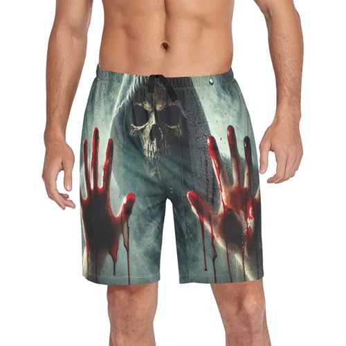 Sea Otters Cute Pajama Mens Shorts Athletic Sweat Lounge Shorts Pj Sleepwear Drawstring S4