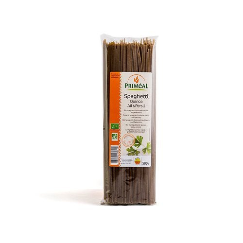 Spaguettis de Quinoa, Ajo y Perejil Bio 500 gr de Primeal