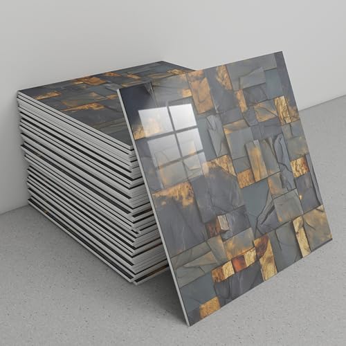 Cammeciso Paneles De Pared con DiseñO De MáRmol,Baldosas Adhesivas Pared Impermeable,Paneles Decorativos para Pared Resistente Al Desgaste,Moderno,para Pared SalóN,DecoracióN del Hogar