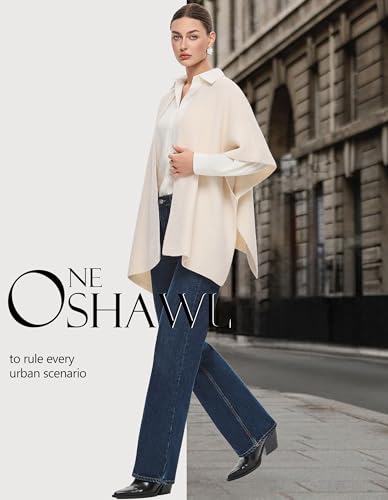 PULI Womens Luxury Open Front Shawl Wraps Casual Chunky Warm Capes Ribbed Knit Poncho Travel Sweater for Fall Winter3