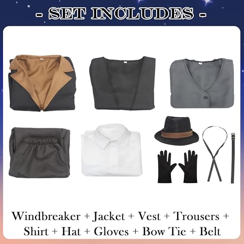 Cosplay Nakahara Chuuya ensemble complet résolvant le manque d'accessoires - 6