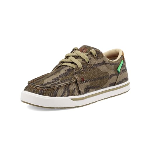 Image of Twisted X Kid's Kicks Low Top Casual Sneakers, Mossy Oak Bottomland Camo,12.5 M