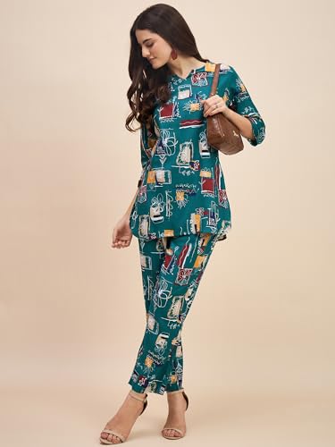Image of Truvon Fashions Women Cord Set, Kurta and Pant Set