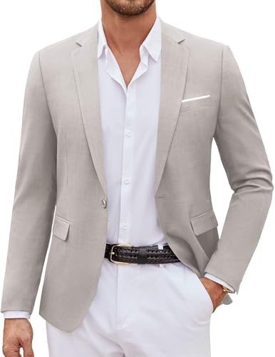 Image of COOFANDY Mens Casual Blazer Suit Jackets One Button Sport Coats Lightweight Business Sports Jackets