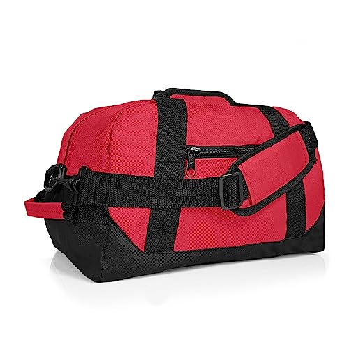 Image of DALIX 14 inch Small Duffle Bag Two Toned Gym Travel Bag