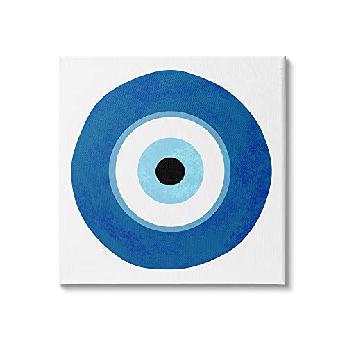 Stupell Industries Eye Centric Bold Blue Abstract Circular Dominant Shapes