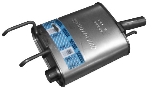 Image of Walker Quiet-Flow SS 53386 Direct Fit Exhaust Muffler Assembly 1.75 inch Inlet (OD) 1.75 inch Outlet (OD) for Ford Escape