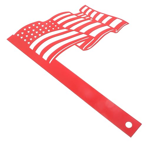 TOYANDONA Flag Shape Mailbox Decor Ornament Creative Mailbox Sign for Outdoor Use for Gardens and Homes