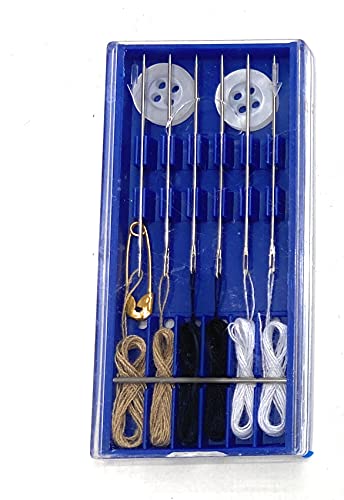 Emergency Repair Kit, Pre Threaded Needles, Buttons,Repair Sewing Kit