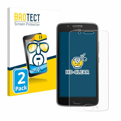 BROTECT Protector Pantalla para Motorola Moto G5 Protector Transparente (2 Unidades) Anti-Huellas