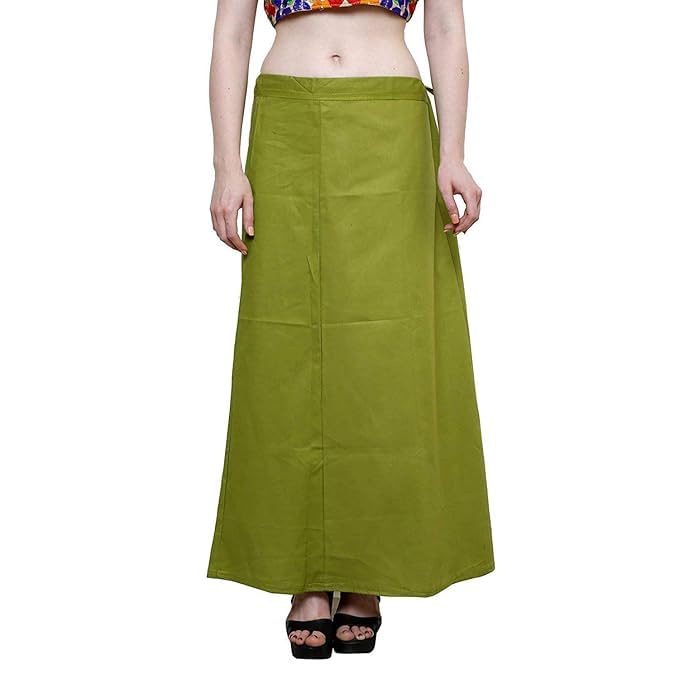Women’s Cotton Petticoat for Saree | Adjustable Waist Drawstring Inskirt | Full-Length Underskirt for Saree-image-46