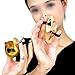 ccHuDE 4 Pcs 5.3cm Finger Cymbals Finger Hand Symbols Instrument Finger Musical Instrument Rhythm Beats Percussion Instrument Belly Dance Finger Bells for Dancer Party Gold