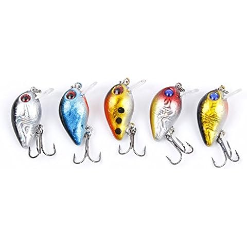 NUOMI Fishing Lures Bass Hard Topwater Panfish/Crappie Lure Hooks Artificial Baits Cover