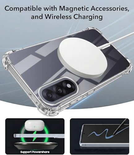 Image of Jkobi Shockproof Crystal-Clear Back Cover for Oneplus Nord 5 (Magsafe Wireless Support | Drop & Camera Protection | Hard Polycarbonate)