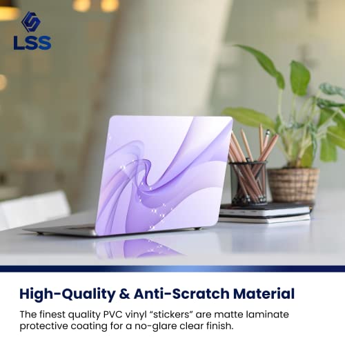 Image of LSS 15 15.6 inch Laptop Notebook Skin Sticker Cover Art Decal Fits 13.3 inch 14 inch 15.6 inch 16 inch HP Dell Lenovo Apple Asus Acer Compaq (Free 2 Wrist Pad Included) Blue Abstract