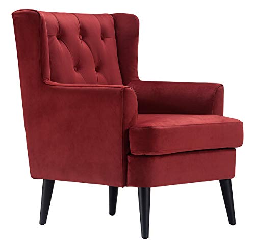 Elle Decor Celeste Upholstered Mid-Century Channel Tufted Accent Chair, Microfib Elle Decor Celeste Upholstered Mid-Century Channel Tufted Accent Chair, Microfib