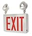Exit Sign w/Emergency Lights, 12.7W, Red