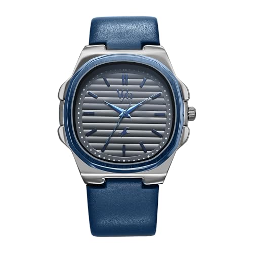 Fastrack Vyb Drift Quartz Analog Gun Dial Blue Genuine Leather Strap Watch for Men-FV30011KL01W (B0DDKD612J) Amazon Price History, Amazon Price Tracker