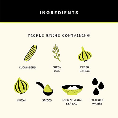 Real Fermented & Probiotic Pickle Juice For Gut Health - Livebrine Kosher Dill Pickle Juice Bundle (3 Pack) By Olive My Pickle #TOP4