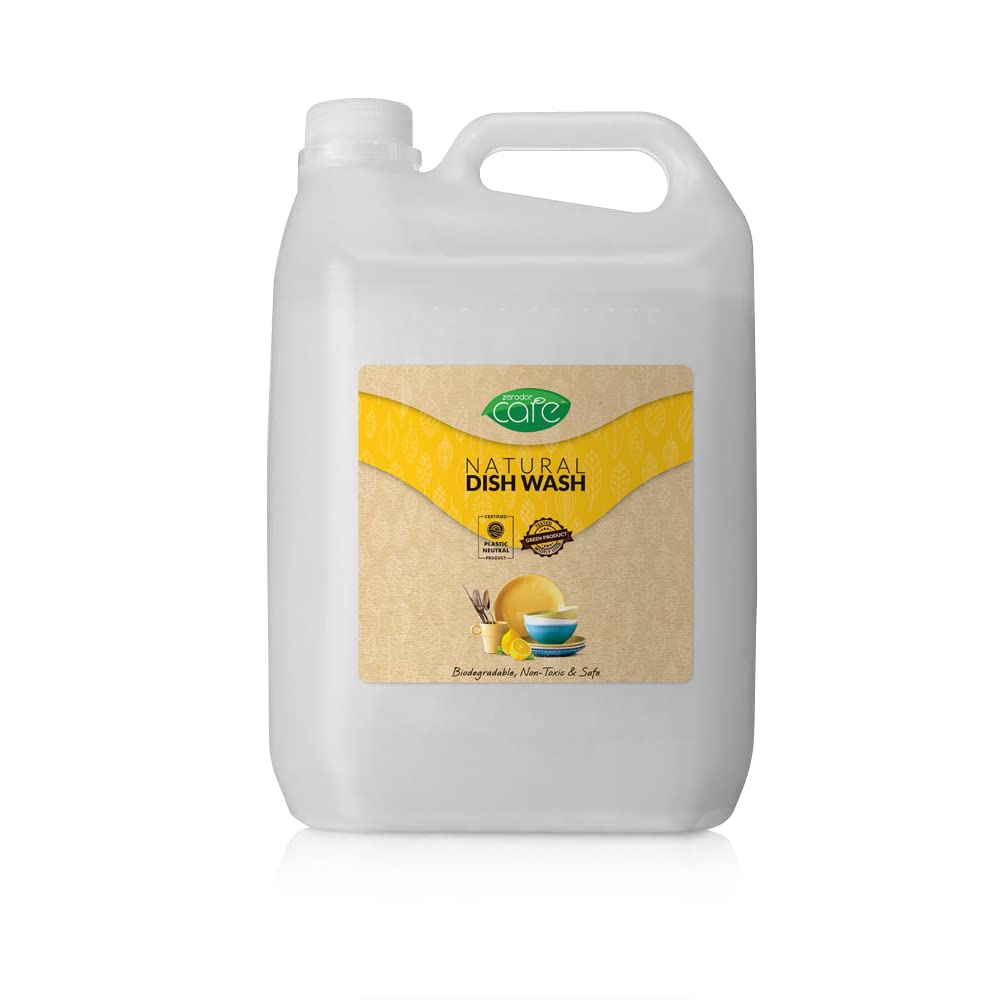 Zerodor Care Chemical Free Natural Dish Wash | 5 Litres |Dishwash Liquid Refill for All Types of Utensils | Eco-Friendly, Skin Friendly,Plant Based Liquid Dishwash Cleaner | Safe for Kids |-image-33