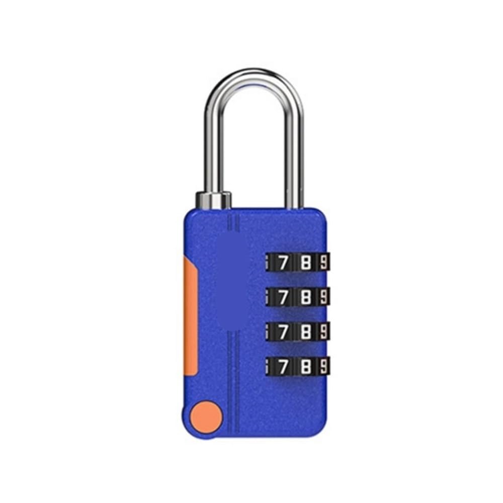 Gnyvzxplq A Blue Suitcase Locks, 4 Digit Combination Zinc Alloy Padlock Travel Luggage Suitcase Multicolor(A Blue)
