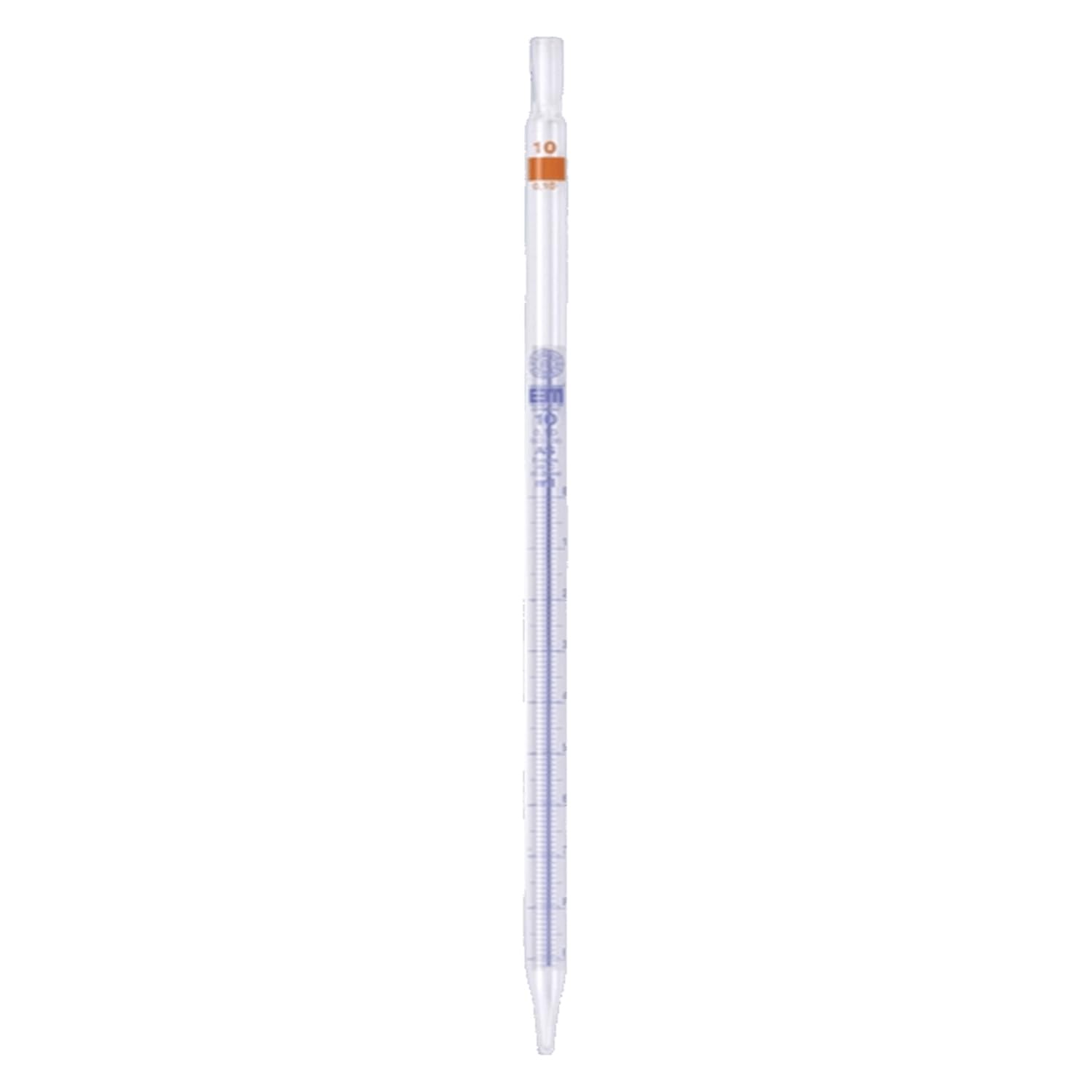 Hirschmann Calcsoda - Pipetta graduata in vetro, classe AS, trasparente, graduata blu, capacità 20 ml, divisione 0,1 ml, 6 pezzi