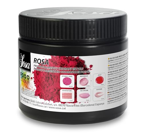 SOSA Colorante Rosa food colour en polvo - 200grs - Uso alimentario