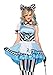 Leg Avenue Women's 3 Piece Psychedelic Alice
