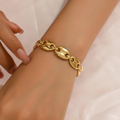 Gold Cuff Bracelets for Women 18K Gold Plated Dainty Open Cuff Bangle Bracelets Minimalist Adjustable Wrist Cuff Bracelet4