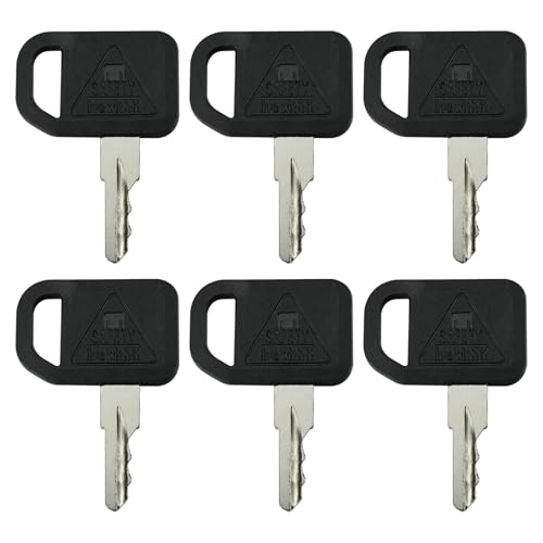 AM131841 6PCS Ignition Keys Replacement for John Dee-re 300 400 X400 X700 GT235 GX LX CS CX Gator TS HPX Mower Tractors Series
