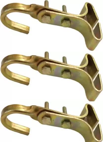 Image of Fan Hooks for Roof, Ceiling Square Pipe Hook, Chandelier Hook Hanger, Heavy Duty for Hanging Ceiling Fan or Jhoomer, Baby Swings, Ropes (4)
