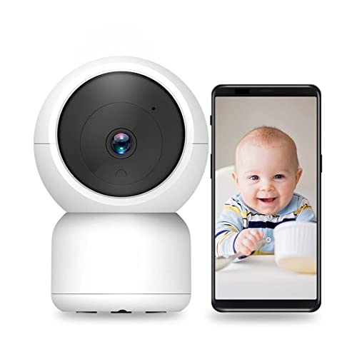 LLOOPK Cámara de Seguridad, Cámara inalámbrica de 3MP, protección de Seguridad for el hogar, detección Humana, Mini videovigilancia, IP, Monitor de bebé, cámara PT(3MP Camera)