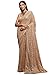Zeel Clothing Women's Ivory Sequins Work Heavy Georgette Party Saree with Blouse (1005-Ancient-Ivory-Sequins-Party-Saree